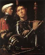 CAVAZZOLA Warrior with Equerry painting