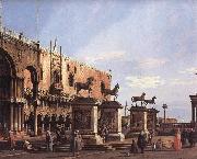 The Horses of San Marco in the Piazzetta, Canaletto