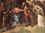 The Adulteress brought before christ Giorgione, Giorgione
