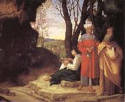 Giorgione The three philosophers USA oil painting artist
