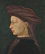 MASACCIO Profile Portrait of a Young Man oil