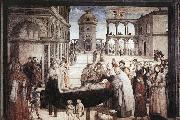 Pinturicchio Death of St. Bernardine USA oil painting artist
