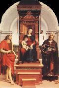 Raphael Virgin and Child with SS.John the Baptist and Nicholas painting