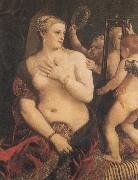 Venus and kewpie, Titian