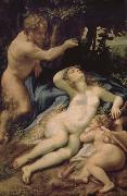 Correggio Venus and Eros was found Lin God USA oil painting artist