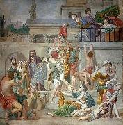 Domenichino St. Cecilia Distributing Alms oil painting artist