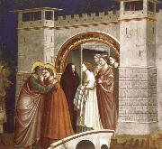 Giotto The Meeting at the Golden Gate oil painting on canvas