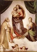 Raphael sistine madonna oil painting on canvas