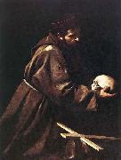 Caravaggio St Francis c. 1606 Oil on canvas painting