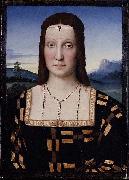 Raphael Portrait of Elisabetta Gonzaga, oil painting on canvas