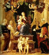 far right madonna del baldacchino, Raphael