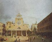 Platz vor San Giacomo di Rialto in Venedig., Canaletto