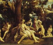 Correggio Leda mit dem Schwan oil painting reproduction