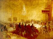 J.M.W.Turner george iv at the provost's banquet, edinburgh USA oil painting artist