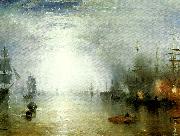 J.M.W.Turner keelmen heaving in coals by night painting