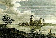 caernarvon castle from picturesque, J.M.W.Turner