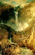 J.M.W.Turner fall of the reichenbach in the valley of oberhasli switzertand USA oil painting artist