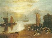 J.M.W.Turner sun rising through vapour painting