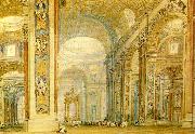 J.M.W.Turner the interior of st peter's basilica USA oil painting artist