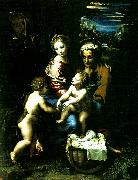 holy family with st john the baptist, Raphael
