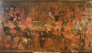 Anonymous Shah Tahmasp Entertains Abdul Muhammed Khan of the Uzbeks oil painting on canvas
