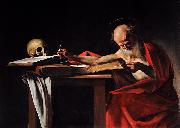 Caravaggio Saint Jerome Writing USA oil painting artist
