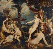 Titian Diana and Callisto by Titian oil painting on canvas