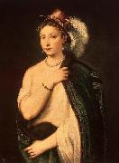 Titian Female Portrait oil painting on canvas