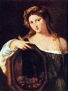Titian Profane Love - Vanity oil painting reproduction