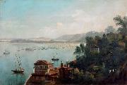 Anonymous View of the port of Bahia oil painting on canvas