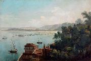 Anonymous View of the port of Bahia painting