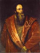 Titian Portrait of Pietro Aretino oil painting reproduction