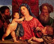 Titian Kirschen-Madonna USA oil painting artist