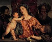 Titian Madonna of the Cherries USA oil painting artist