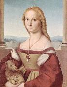Raphael Young Woman with Unicorn USA oil painting artist