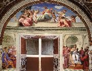 Cardinal and Theological Virtues, Raphael