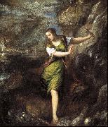 Titian Saint Margaret painting