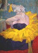 The clownesse cha-u-kao at the Moulin Rouge, toulouse-lautrec