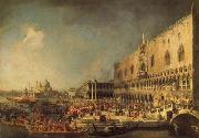 Canaletto The Reception of the French Ambassador in Venice painting