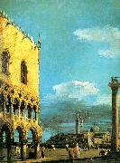 Canaletto The Piazzetta- Looking South painting
