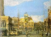 Canaletto Piazza San Marco- Looking North oil painting reproduction