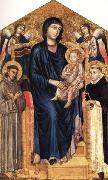 Cimabue Madonna nad Child Enthroned with Two Angels and SS.Francis and Dominic USA oil painting artist
