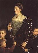 Portrait of the Countess of Sansecodo and Three Children, PARMIGIANINO