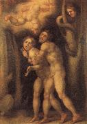 Pontormo The Fall of Adam and Eve oil painting