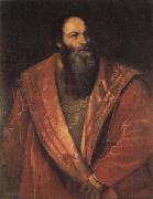 Titian Portrait of Pietro Aretino oil painting
