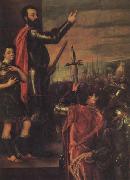 Titian The Exbortation of the Marquis del Vasto to His Troops oil painting
