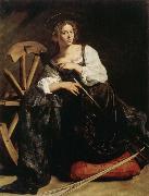 Caravaggio Saint Catherine USA oil painting artist