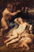 Correggio Venus,Satyre et Cupidon USA oil painting reproduction