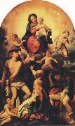 Correggio Madonna with Saint Sebastian USA oil painting artist