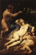Correggio Venus and Cupid with a Satyr USA oil painting reproduction